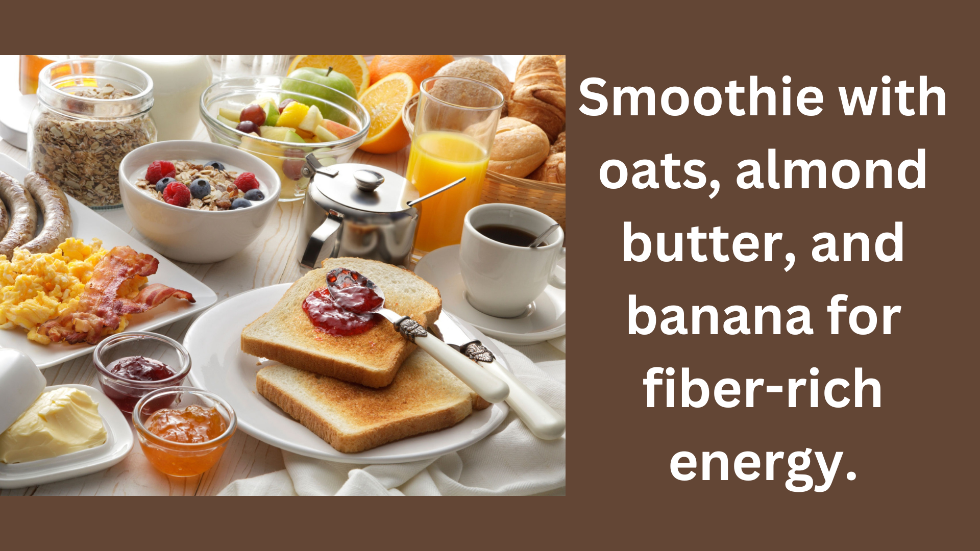 High-protein breakfast smoothie for energy boost