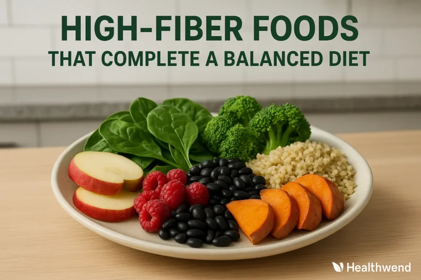 High-Fiber Foods Balanced Diet
